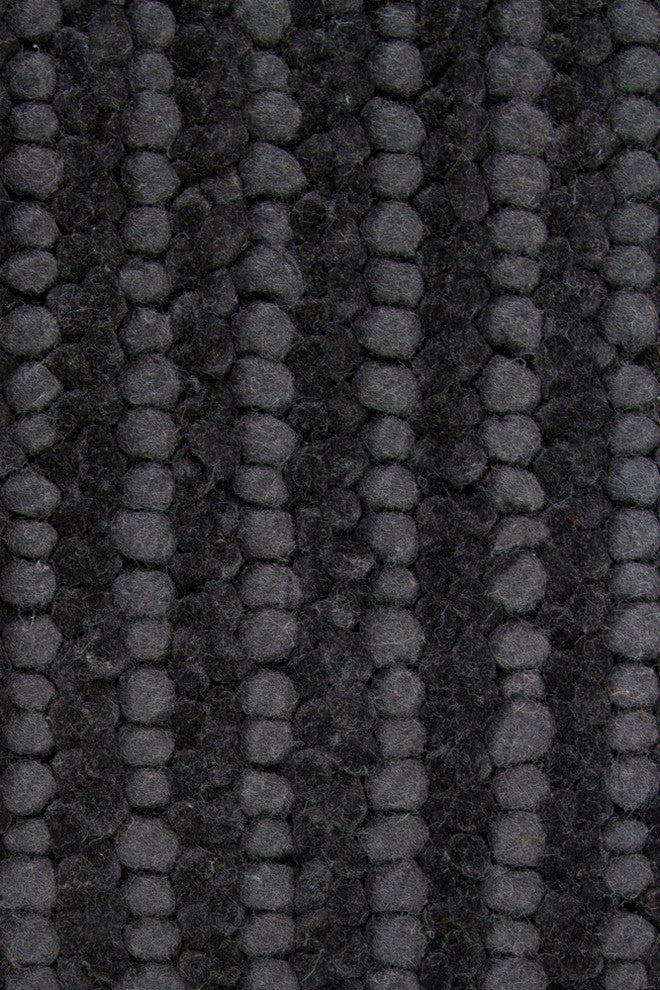 Anni Contemporary Area Rug, Black, 7'9"x10'6" Rectangle