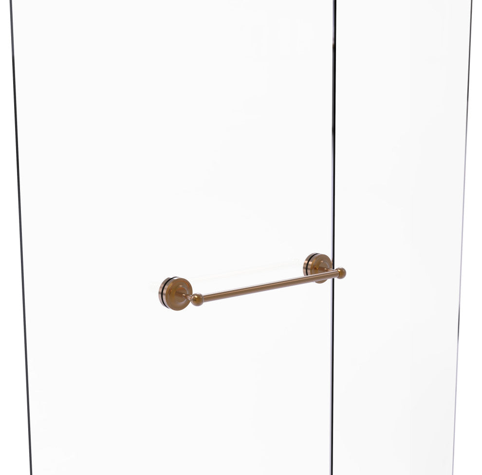 Prestige Regal 18" Shower Door Towel Bar, Brushed Bronze