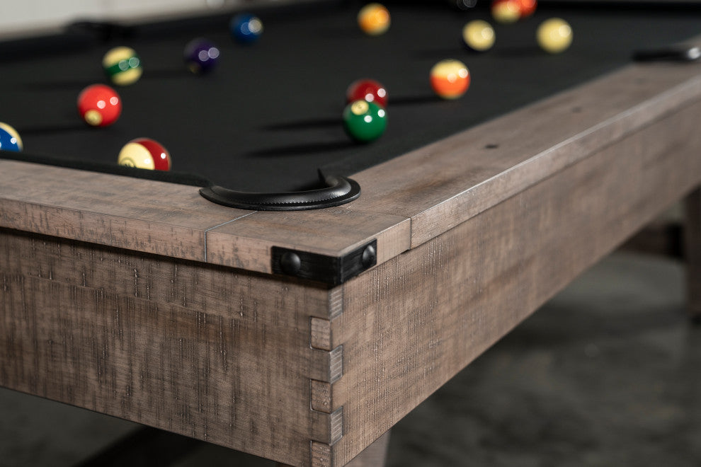 Hunter 8' Slate Pool Table Antique WithWood Legs