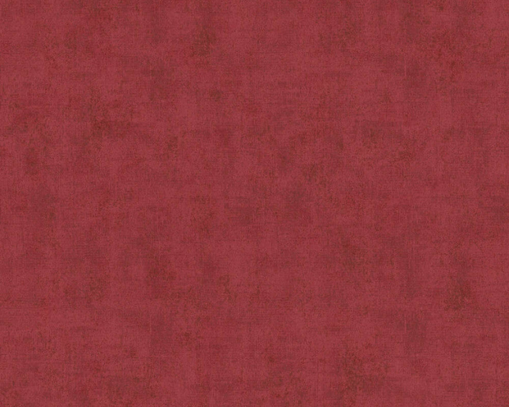 Plain Textured Wallpaper, Random Grainy Spots, 374172, Bordeaux Red, 1 Roll
