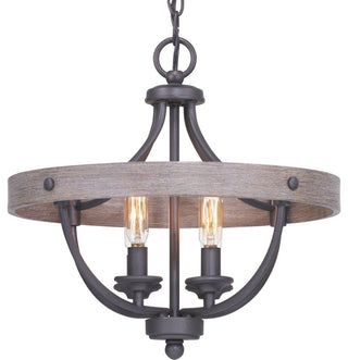 Gulliver Collection 4-Light Semi-Flush Convertible, Graphite