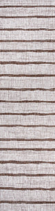 Colonia Berber Stripe Indoor/Outdoor Rug, Beige/Brown, 2x10