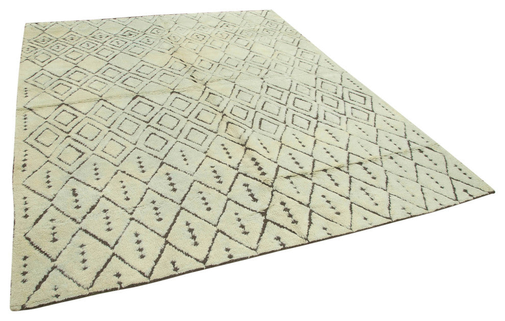 Rug N Carpet - Handmade Unique 7' 9'' x 9' 7'' Moroccan Area Rug