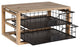 Kate and Laurel Tanner Wood and Metal Desktop Drawers Letter Tray