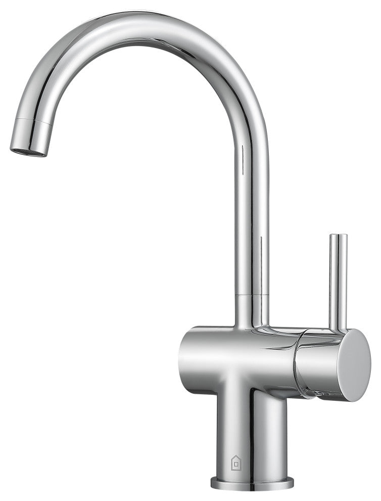 Aria Single Hole Single Handle Bathroom Faucet, Chrome