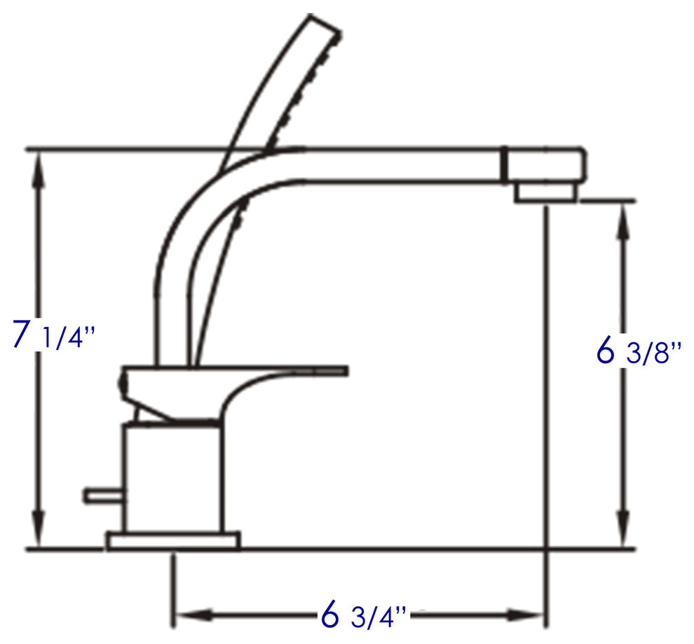 ALFI brand AB2703 Deck Mounted Roman Tub Filler - Brushed Nickel
