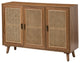 3-Door Accent Cabinet, Walnut