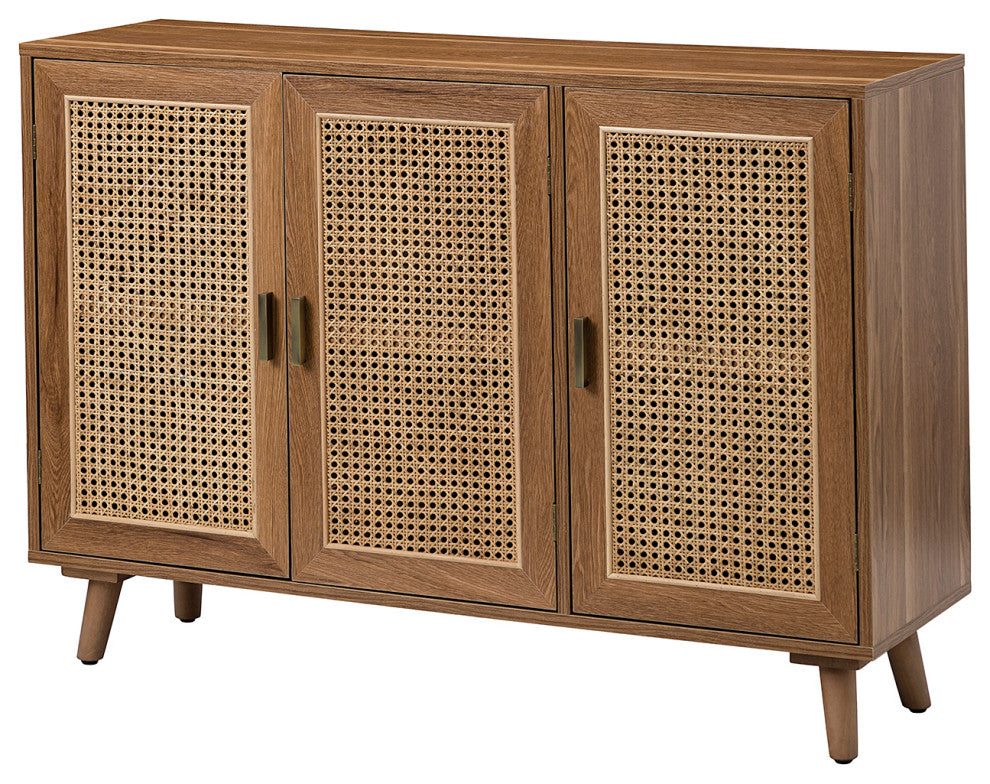 3-Door Accent Cabinet, Walnut