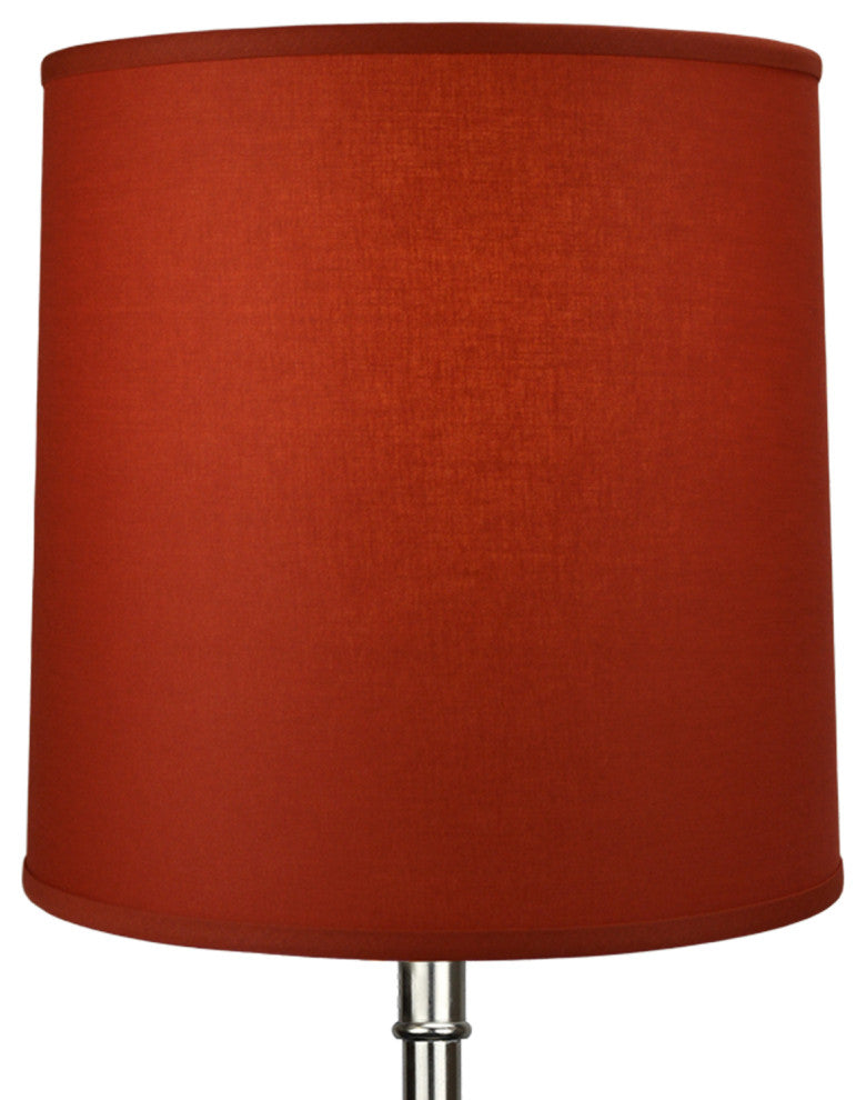 Fenchel Shades 14"x15"x15" Brass Spider Attachment Empire Lamp Shade, Linen Papr