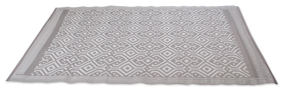 Gray Moroccan Outdoor Rug 4X6 Ft