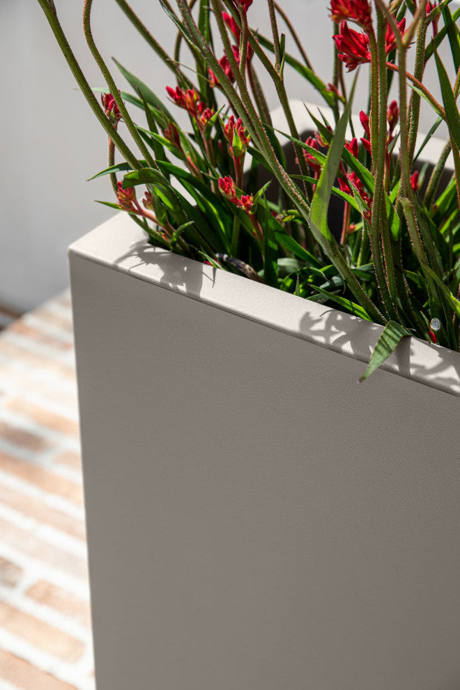 Veradek Block Series Span Planter, Grey, Short