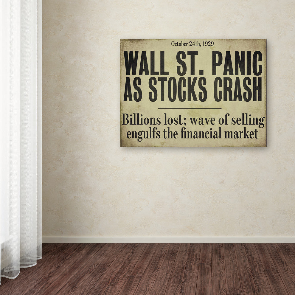 Color Bakery 'Wallstreet' Canvas Art, 32"x24"