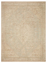Priya PRY-01 Ocean/Ivory 7'9"x9'9" Area Rug