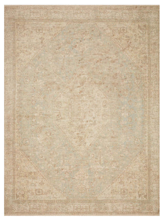 Priya PRY-01 Ocean/Ivory 7'9"x9'9" Area Rug