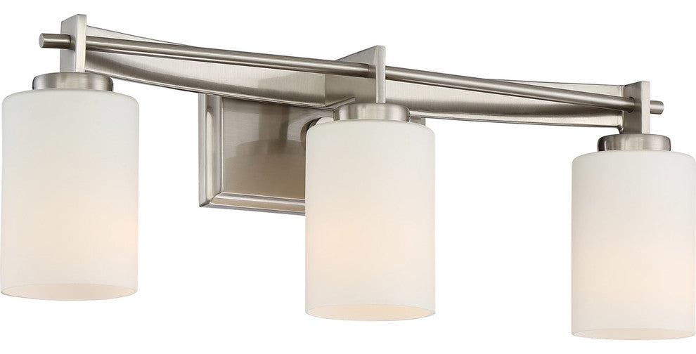 Quoizel TY8603BN Three Light Bath Fixture Taylor Brushed Nickel
