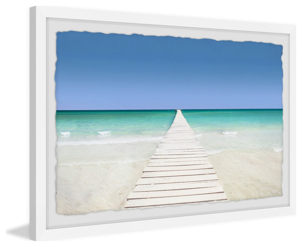 "Smell the Ocean Breeze" Framed Painting Print, 24x16