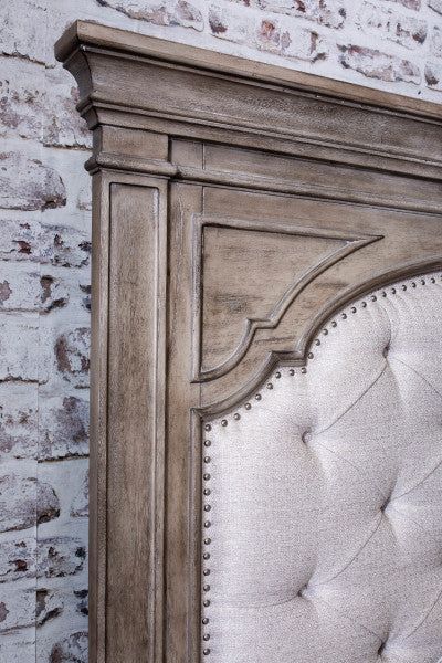 Highland Park Bed, Distressed Driftwood, King