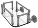 Waverly Place Wall-Mount Glass Guest Towel Tray, Matte Gray