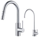 Oletto Pull-Down 1-Hole Kitchen Faucet, Chrome, Water Dispenser Ff-100