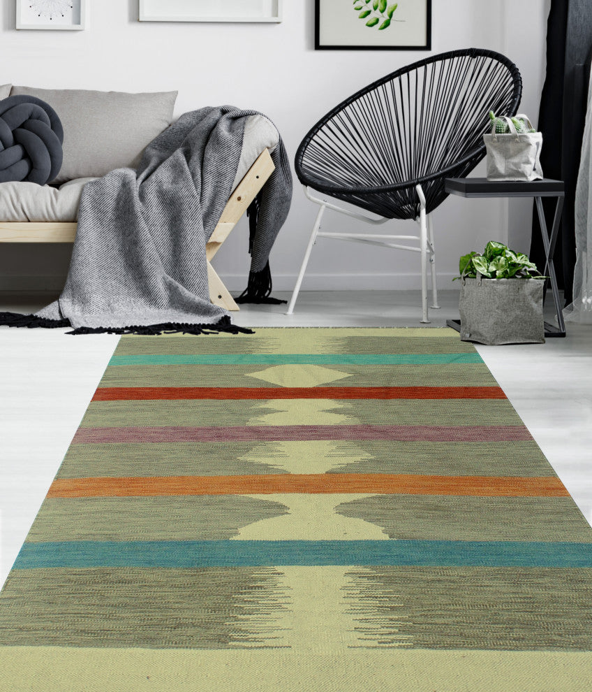 Winchester Kilim Clyve Grey Rug