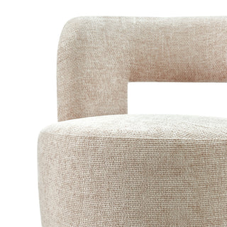 Jazzlyn Fabric Swivel Accent Chair, Grenada Cream