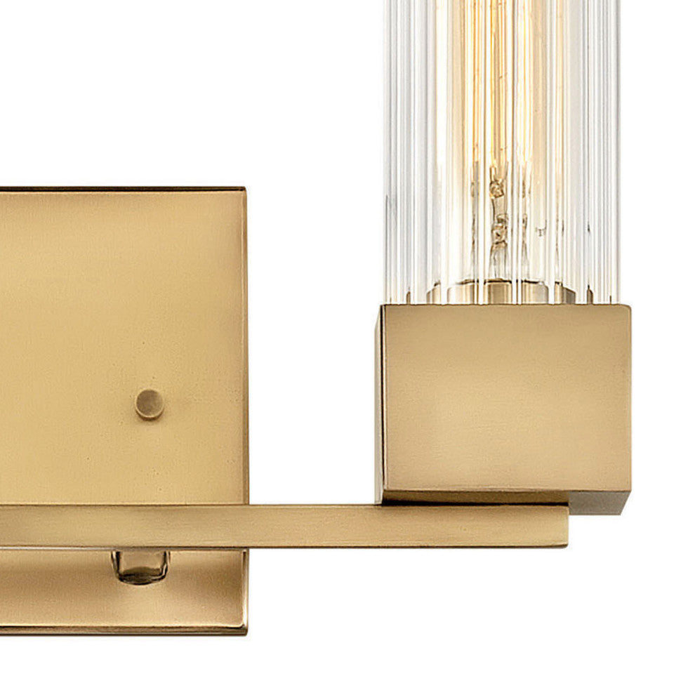 Hinkley Xander Small Two Light Vanity, Heritage Brass