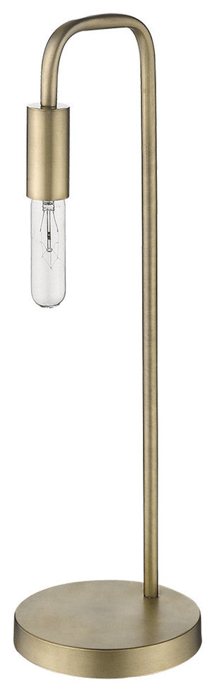 26" Brass Metal Table Lamp