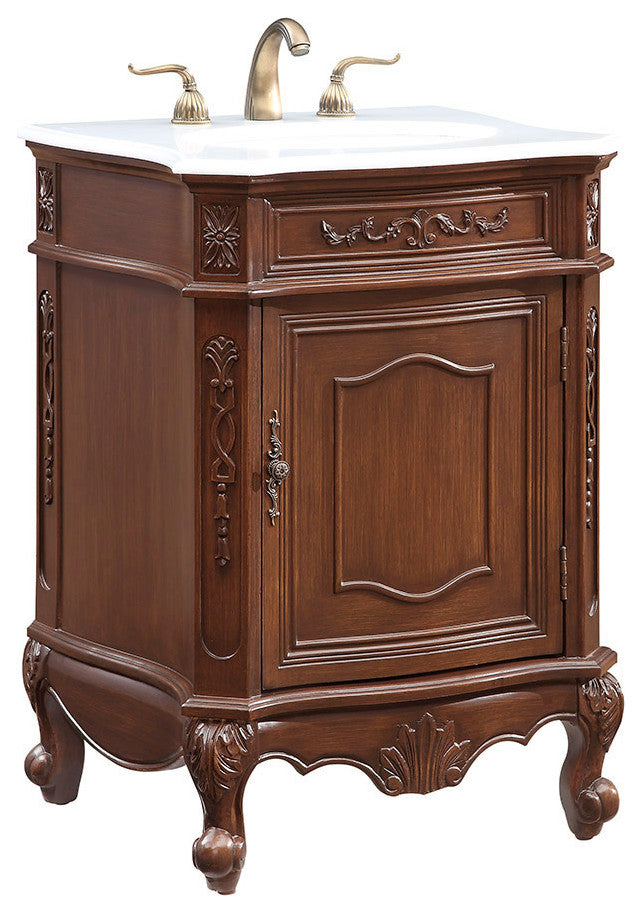 Beth 24" Single Bathroom Vanity Set, Coffee