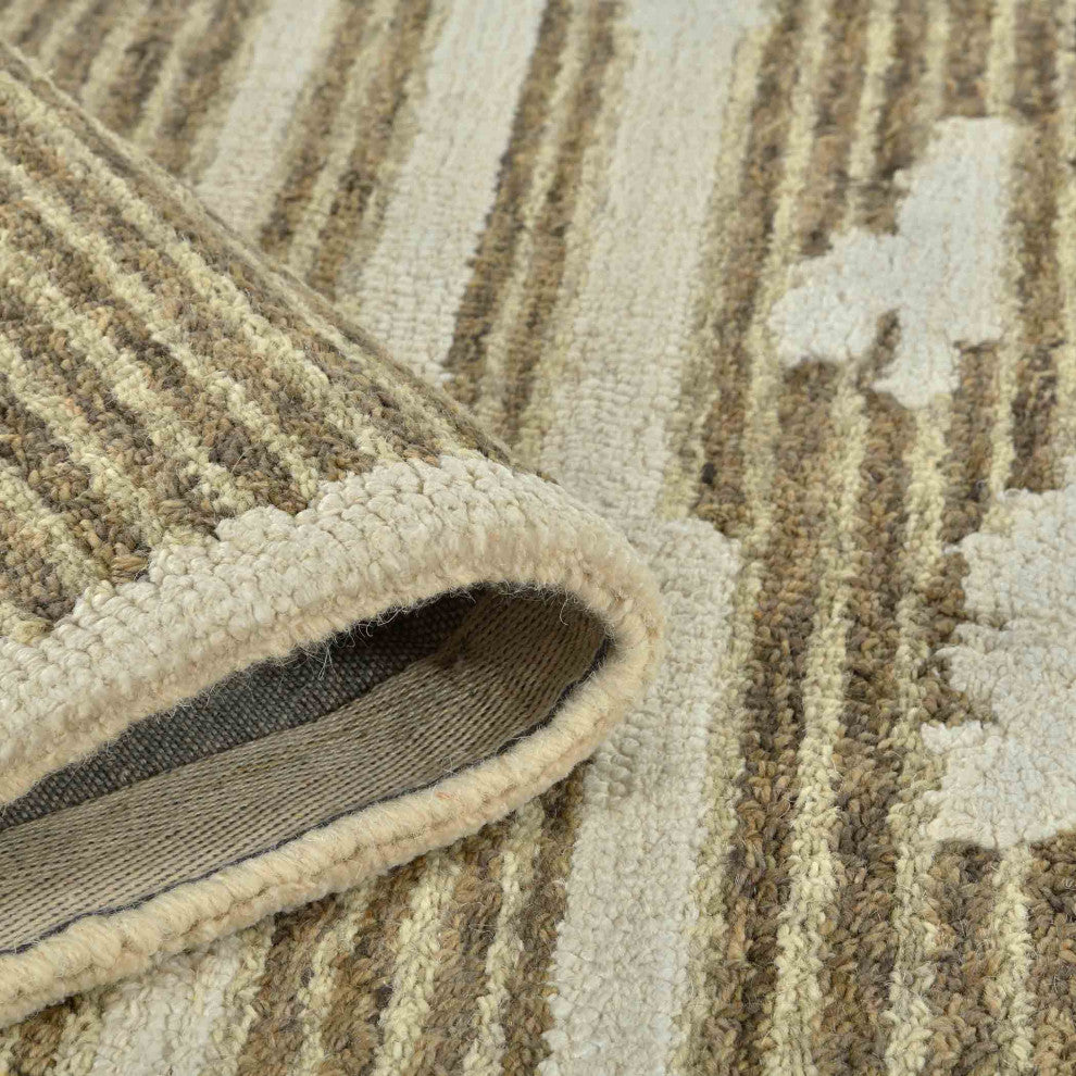 Chicago Turlen Area Rug, Beige, 2' x 3', Geometric
