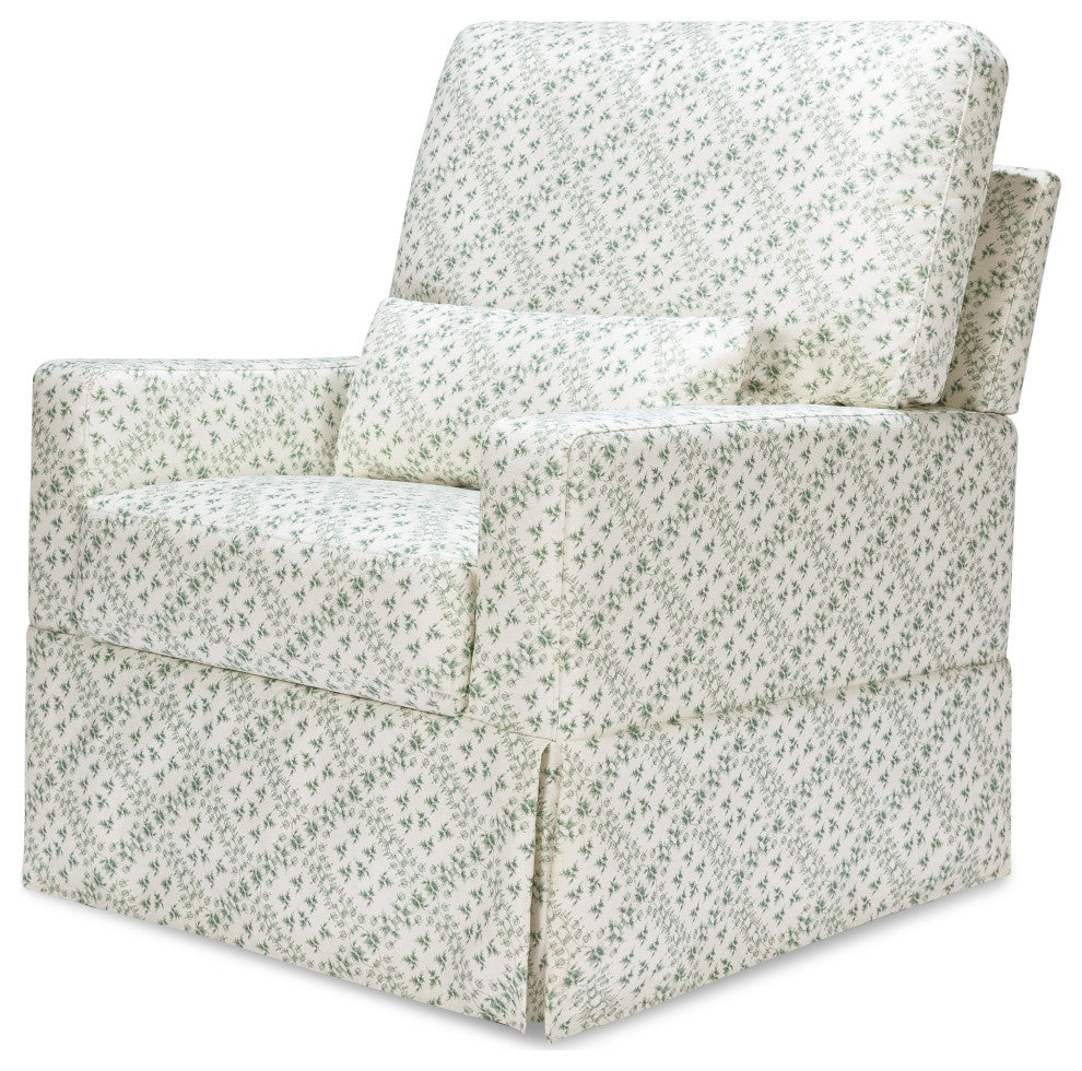 Sarah Flint x Namesake Crawford Swivel Glider in Eco-Performance Fabric, Green
