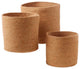 Melia Woven Jute Round Basket Set of 3 Rust
