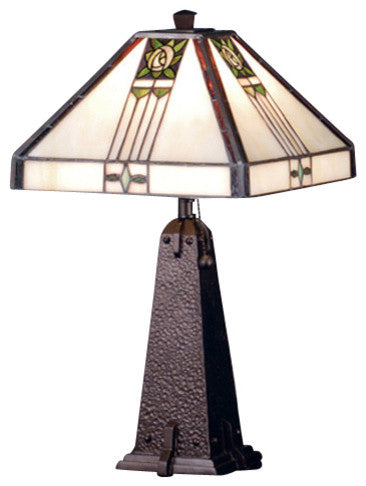 18 5"H Pasadena Rose Accent Lamp