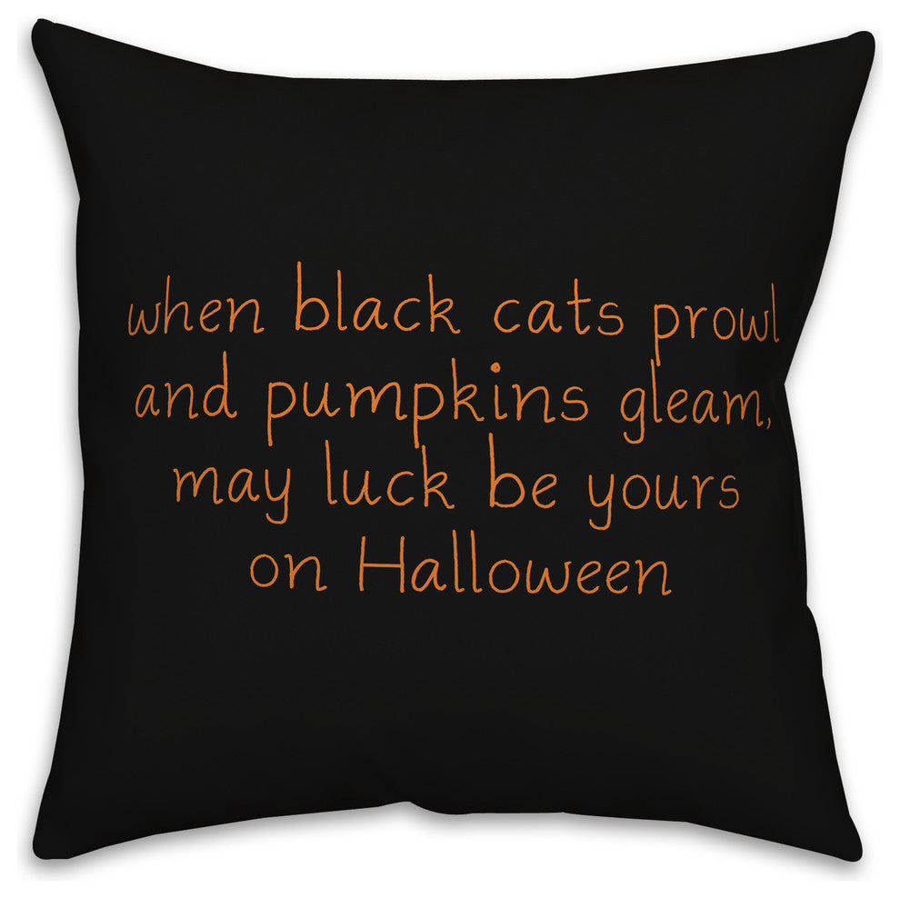 Black Cat Legend Throw Pillow