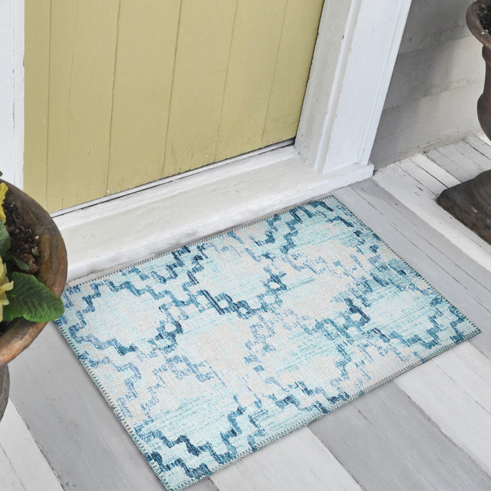 Indoor/Outdoor Sedona SN15 Skydust Machine Washable 1'8" x 2'6" Rug