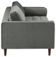 Cave Ash Gray Velvet Sofa