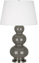 Robert Abbey RA-CR42X 1-Light Table Lamp, Triple Gourd