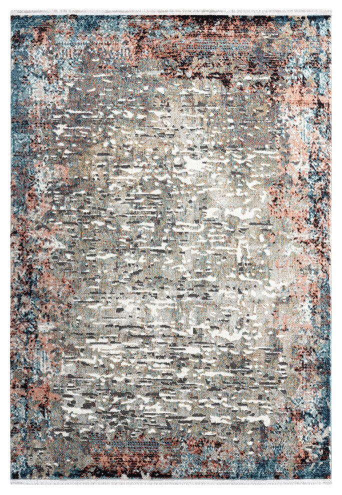 Abani Rugs Azure AZR190A Contemporary Multi-Color Distressed Area Rug