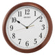 Seiko Clocks, 16" Numbered Wood Finish Wall Clock