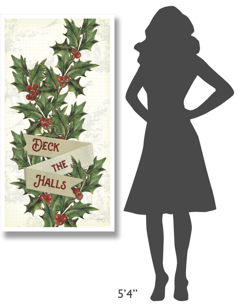 "Yuletide VII" Digital Paper Print by Sue Schlabach, 26"x50"