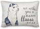 Happy Llama-kkah 14"x20" Throw Pillow