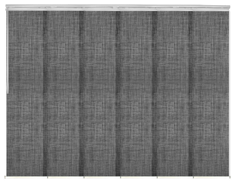 Lizbeth 6-Panel Track Extendable Vertical Blinds 98-130"W