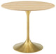 Lippa 36" Wood Dining Table, Gold Natural