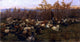 Nicolo Cannicci A Flock of Goats, 15"x30" Gallery Wrapped Canvas Print
