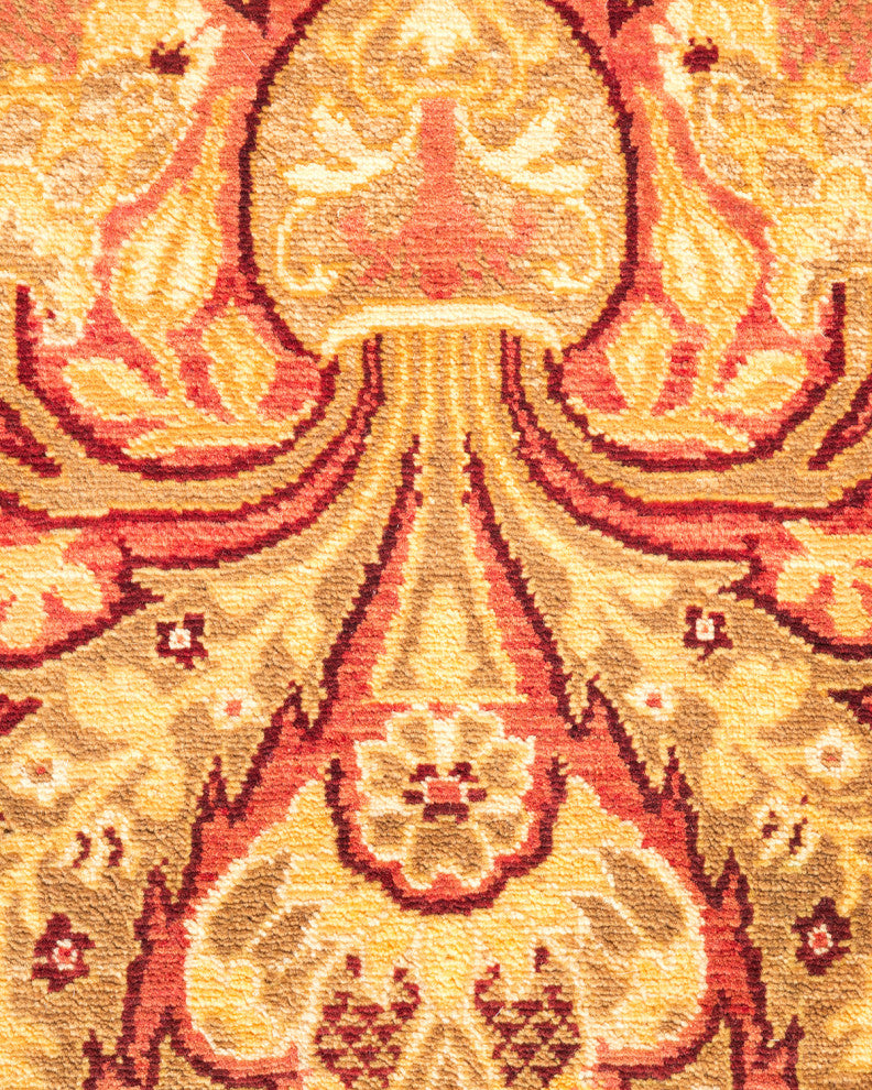 Mogul, One-of-a-Kind Hand-Knotted Area Rug Yellow, 4'3"x6'6"