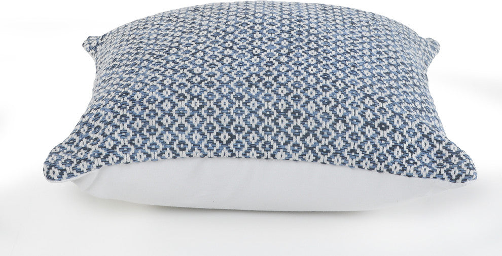 Blue Diamond Throw Pillow