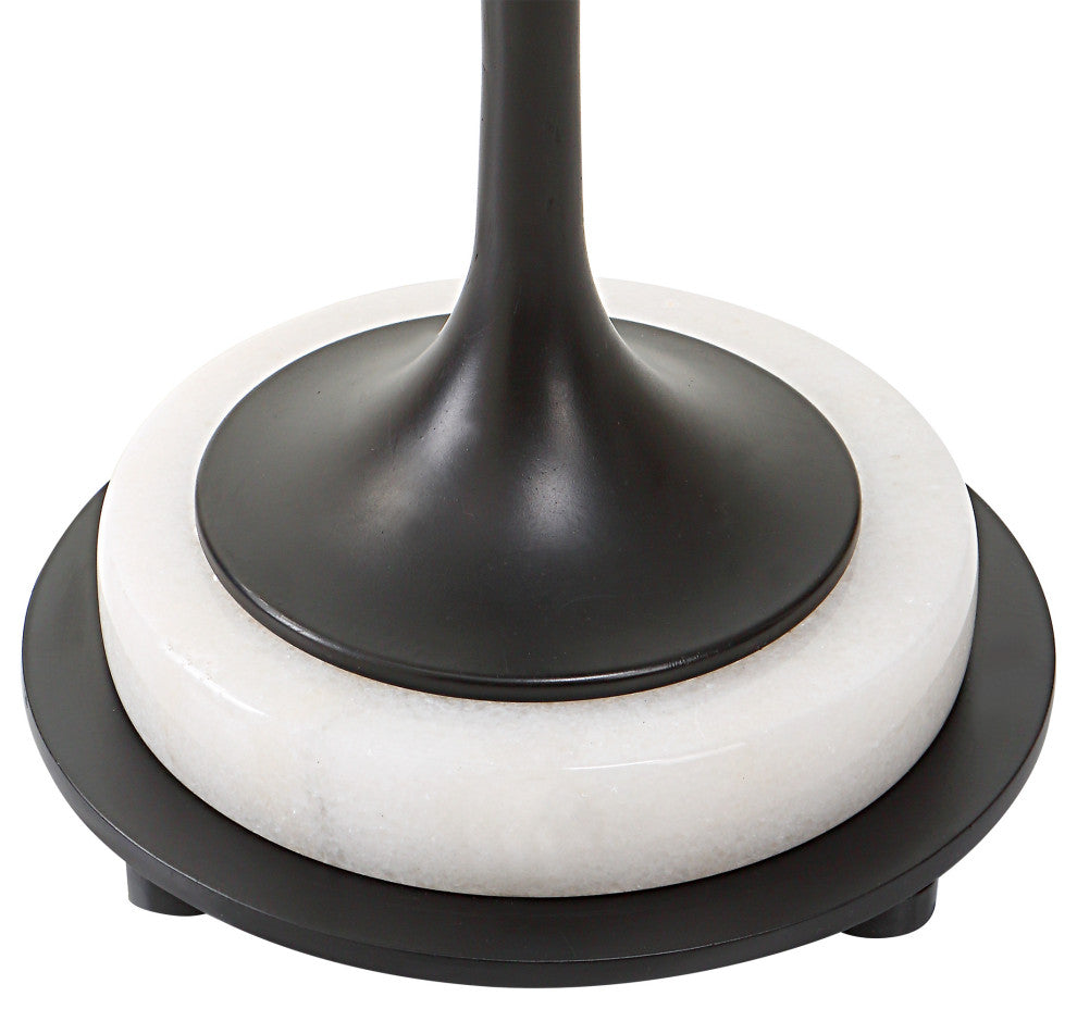Uttermost 25231 Sentry White Marble Accent Table