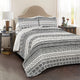 Hygge Geo 3-Piece Quilt Set, Black, King