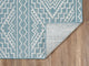 Provo Quinn Indoor/Outdoor Coastal Area Rug, Aqua, 5'3 X 7'7