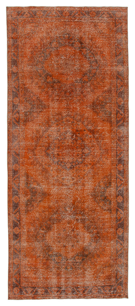 Rug N Carpet - Handmade Anatolian 4' 11" x 12' 0" Antique Runner Rug