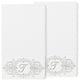 Linum Home Turkish Cotton Monica 2-Piece Embellished Bath Towel Set, White